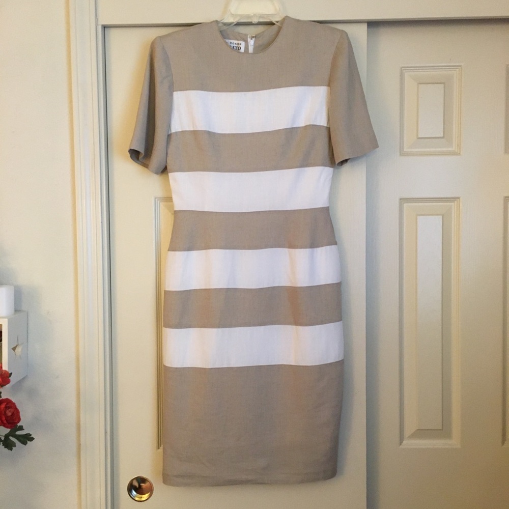 Vintage Geary Roark Kamisato Striped Dress Size 6